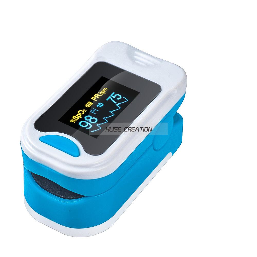 OLED Display Muti-function Pulse Oximeter Finger SPO2 PR PI Blood Oxygen Saturation Detection Device