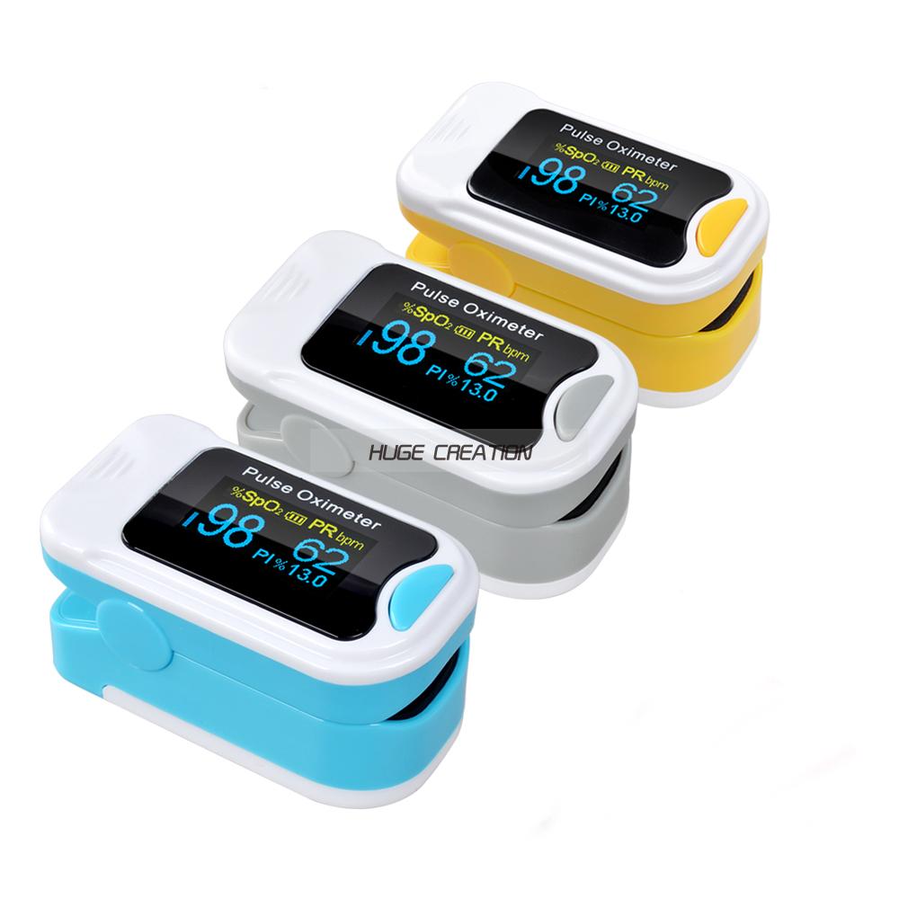 OLED Display Muti-function Pulse Oximeter Finger SPO2 PR PI Blood Oxygen Saturation Detection Device