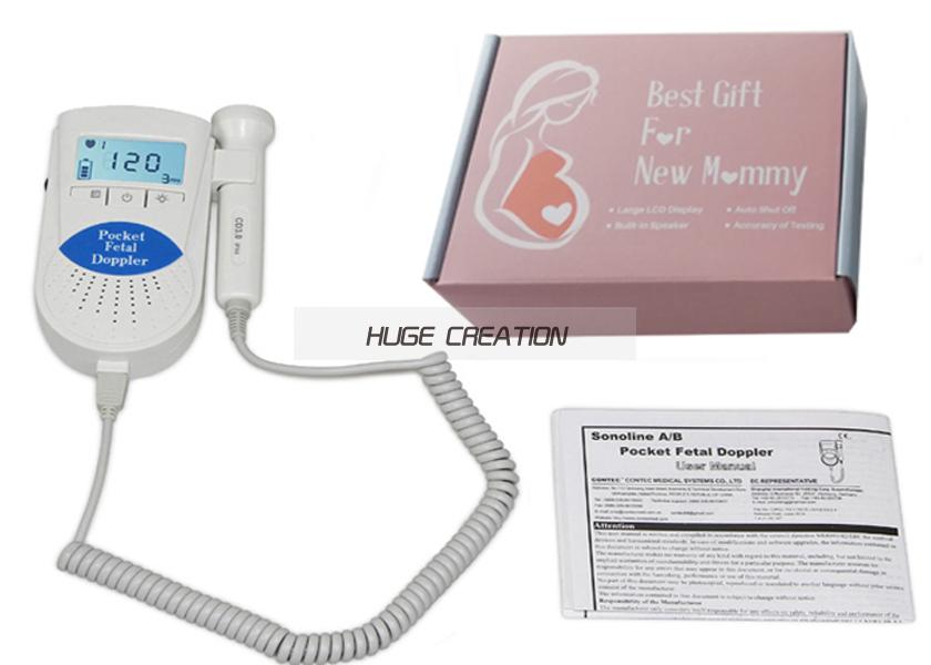 CE FDA Portable Pocket Fetal Doppler Sonoline B For Pregnant Women