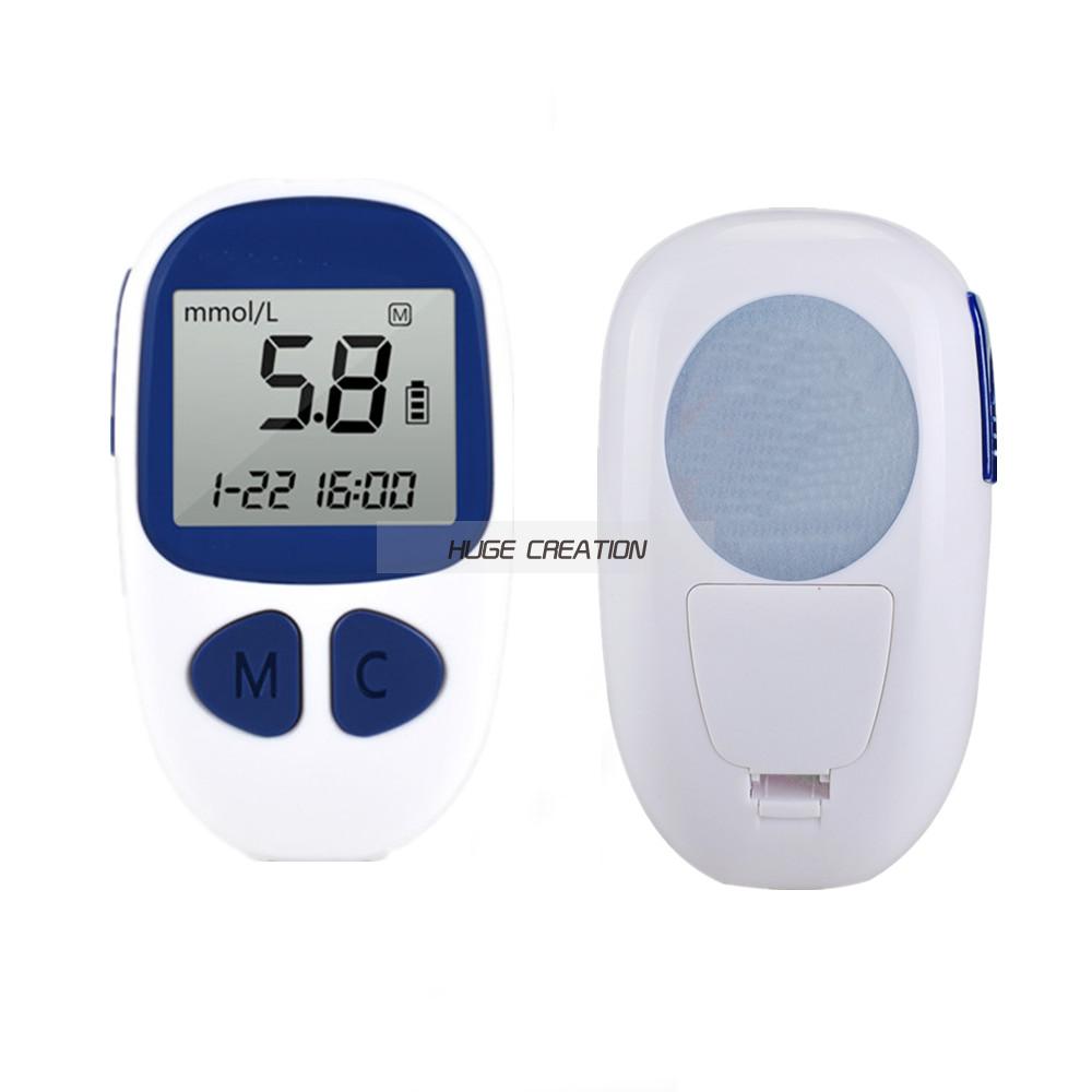 6 Seconds Blood Sugar Level Test Machine Big Screen 50 Strips 50 Needles