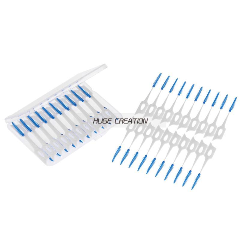 TPE Floss Oral Hygiene Soft Plastic Dental Floss Picks For Teeth Cleaning Oral Care