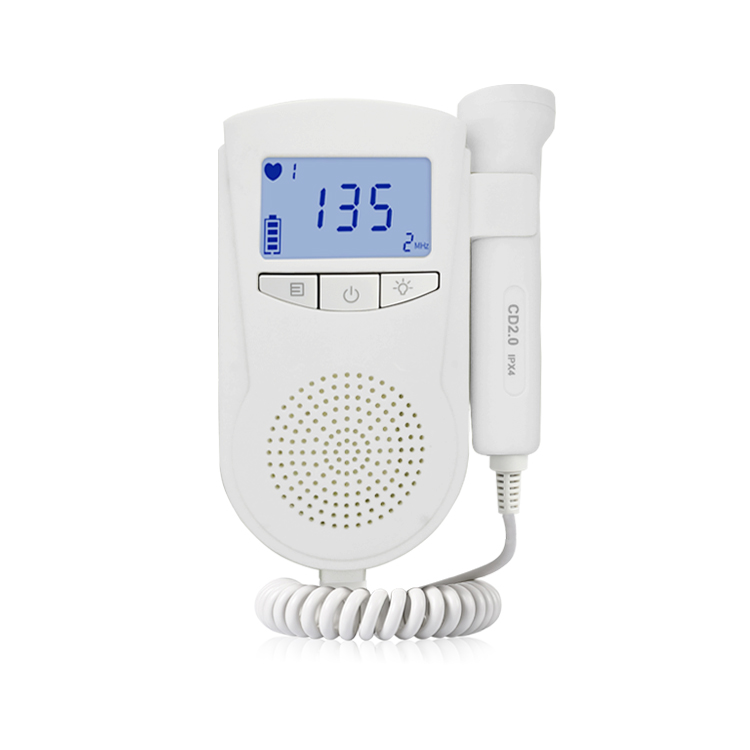 Built-in loudspeaker Fetal Doppler Baby Heartbeat Monitor with 2.0MHz Probe